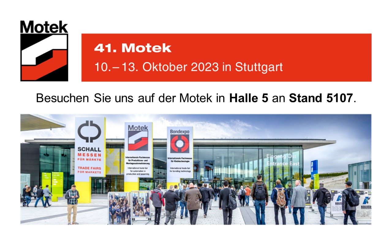 41. Motek - Internationale Fachmesse für Produktions- und Montageautomation - Halle 5 / Stand 5107